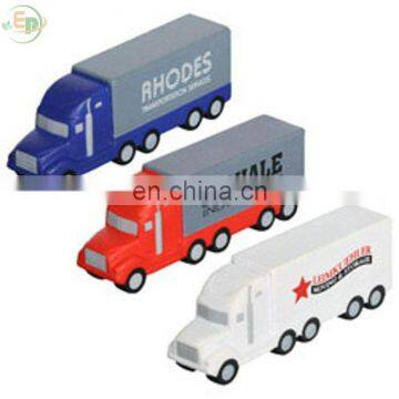 PU Toy Custom Printed Semi Truck Stress Reliever For Advertising Ever Promos
