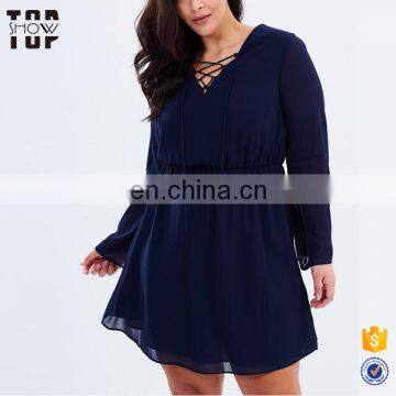 2017 European New Fashion Sexy Women lace Vneck Dress Latest Summer Casual Chiffon Women Dress for fat lady