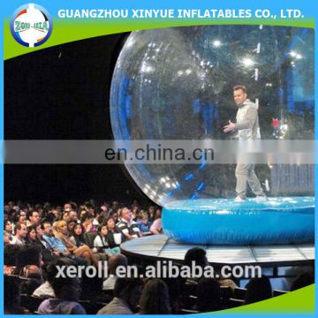 Custom life size snow globe clear inflatable dome for live show