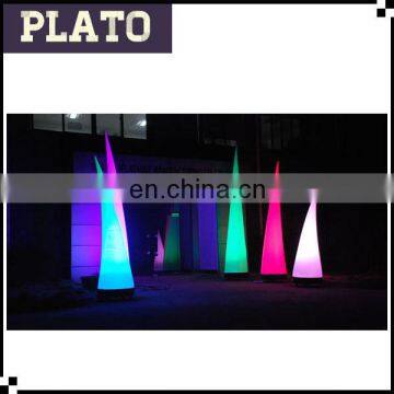 Custom Print Inflatable Light Cone for Wedding Decoration