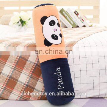 creative design strip shaped panda pattern cigarette plush stuffed pillow