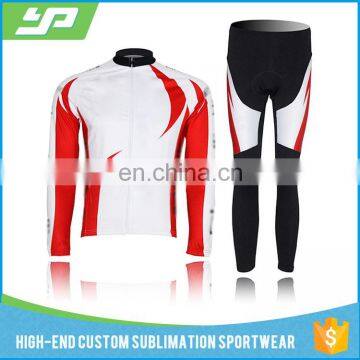 Wholesale pro team long sleeve comfortabale breathable blank jersey cycling