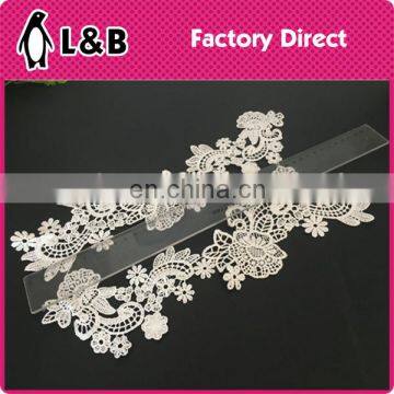 2017 new arrival fashion deaign lace flower patch/applique for dreaa