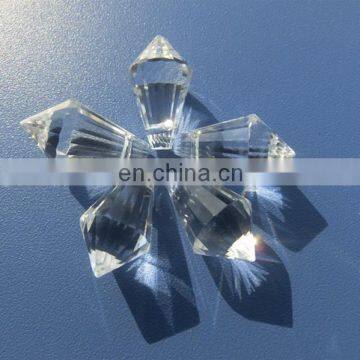 20*12mm machine cut crystal chandelier parts/drop pendant