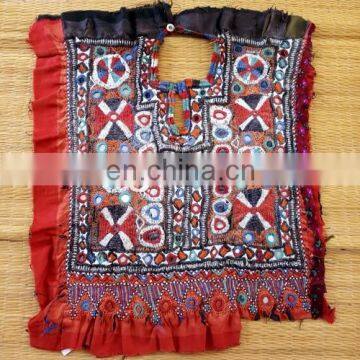 Indian Vintage Thread Beads Embroidery Neck Yoke- Ethnic Banjara yoke neck Patch