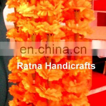 Orange Marigold Artificial Flower Garlands by RH