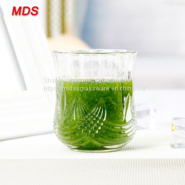 Wholesale creative carved advertising drinking glass for gift