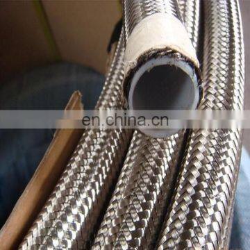 Smooth Bore Or Convoluted Teflon PTFE Hose/SS304 Braided Flexible Teflon PTFE Hose