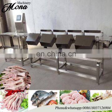 Chicken claw grading machine chicken claw sorting machine chicken feet grading machine