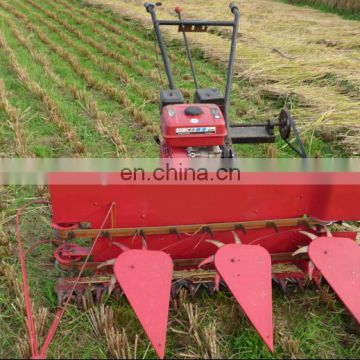 Mini Diesel engine Wheat and Rice Reaper Binder/ Paddy rice harvesting and bundling machine