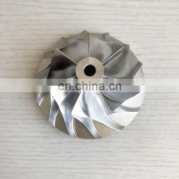 HX35 3537168 53.88/81.30 mm 7+7 blades turbo billet/milling/aluminum 2618 compressor wheel for 3539699/3539698/3539700/3590032