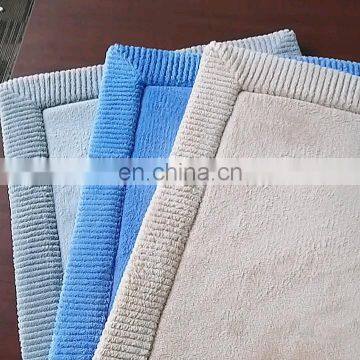 microfiber memory foam with anti-slipping sandwich bath mat