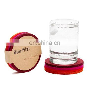 Wholesale Durable Tea Trivet Felt Cup Mat Coast Custom Palcemat and Coaster photo-2