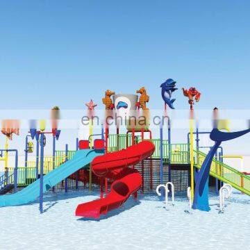 Hot Sell Equipment Water Theme Park Kids Pool Slide Play Structure