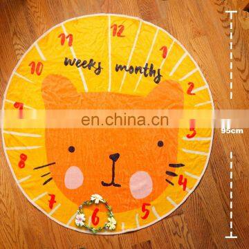 Round Baby Monthly Milestone Blanket Unisex photo-6