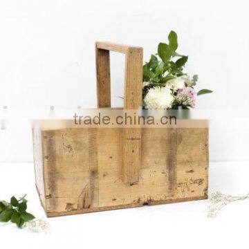 Custom Antique Wooden Tote,Vintage Wooden Carrier