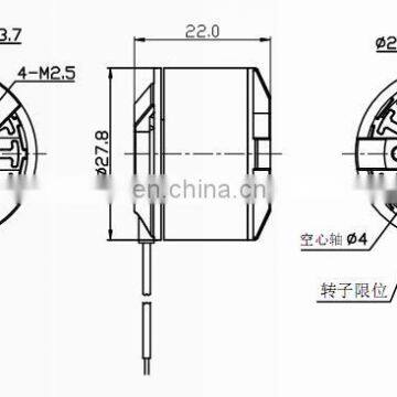 27.8*22mm 60v 48v 24v 12v 300w 350w 250w 500w 600w 1000w Brushless dc Motor photo-2
