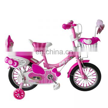 12 14 16 Girl pink cute bikes with steel basket/Back big seat one frame painted bikes for girls gifts/children bicycle girl bike