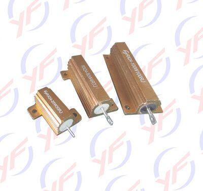 YINGFAN Golden Aluminum Shell 50W High Power Fixed Resistor for Load photo-3
