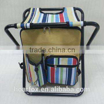 multipurpose foldable cooler stool with straps