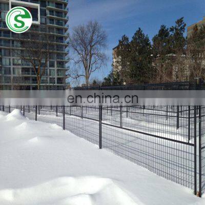 Canada high standard security mobile fencing powder coated construction temporary fence for snow barrier