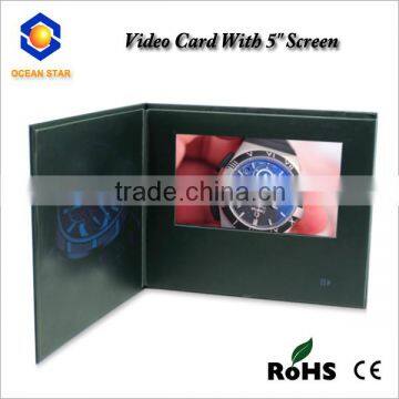 LCD video brochure card2.4'' 2.8'' 4.3'' 5'' 7'' 10.1'' video business/wedding/promotion/greeting card