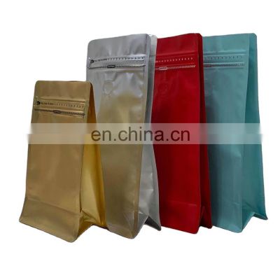 100% Food Grade Certificate Custom Printed Biodegradable Matte Black Tea zipper food Bags Pack Coffee With Valve