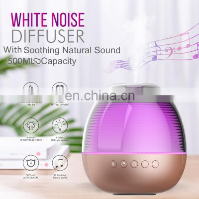 Newly 500ml Essential Oil Aromatherapy Diffuser Humidifier White Noise Machine