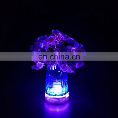 RGB LEDs Remote Controlled Waterproof Submersible LED Light Base Under Vase Lighting