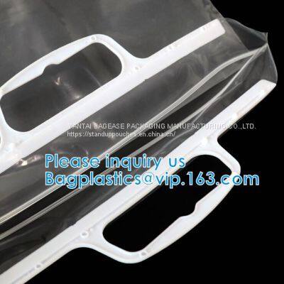 HANGER HOOK BAGS,GARMENT BOTTON CLOSURE BAGS, EVA FROST DRAWSTRING BAGS, VINYL HANGER HOOK BAG GARMENT LAUNRY BAGS BAGEA photo-3