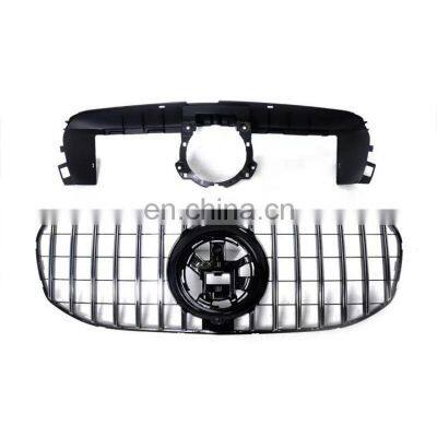 Upgrade High Quality Abs Black Chrome Front Grille Grill For Mercedes Benz Gls Class X167 2020+ Body Kit