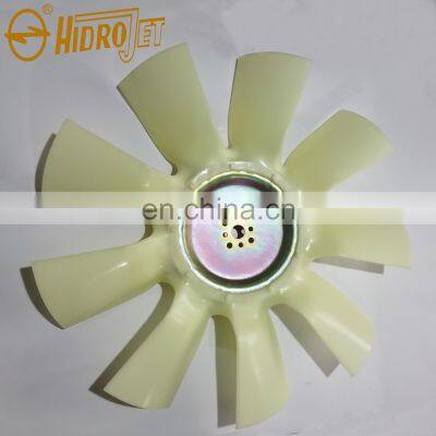 HIDROJET genuine engine parts R225-7 cooling fan 11N6-00231 9 blades 8 holes for excavator