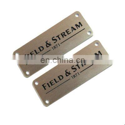 Rectangle Shape Stainless Steel Plate Custom laser Engraving Logo stainless steel tags