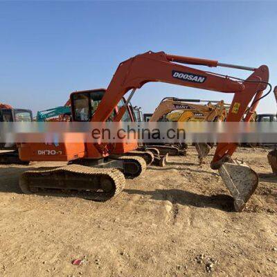 Used doosan dh70 excavator , 7ton mini doosan excavator , DOOSAN DH55 DH60 DH70 digger for sale