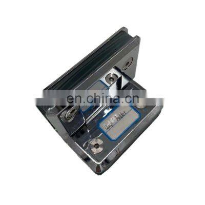 Stainless steel right-angled door hinge for shower glasses or washroom