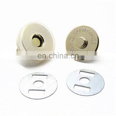 Custom 18mm Metal Magnet Snap Button For Bags