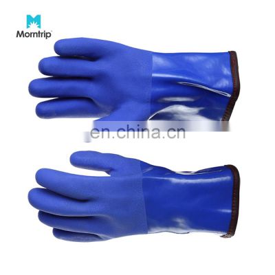 Knitted Latex Rubber PVC Coated Cotton Work Safety Gloves For Industry