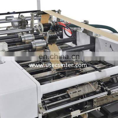 HD330T Fully Automatic Square Bottom Shopping Kraft Paper Bag Making Machine With Twisted Handle Inline Price photo-4