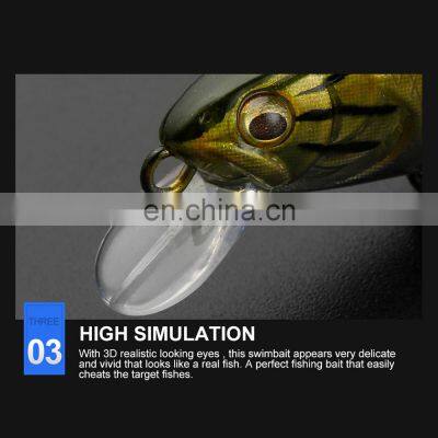 JOHNCOO 55mm 4.4g Minnow Hard Lures Sea Bass 2020 Slow Sinking Wobblers Fishing Lure Bait Artificial Bait