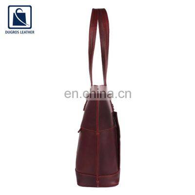 Factory Direct Sale New Arrival Modern Design Best Quality Top Selling Women Genuine Leather Handbag From Indian Supplier