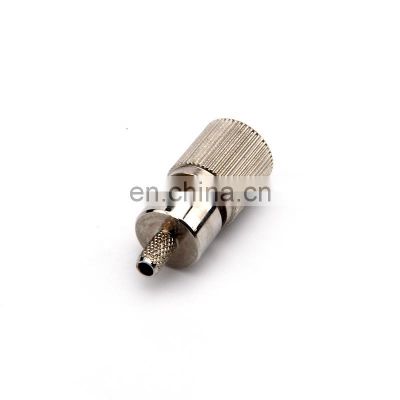 75Ohm CC4 SAA Din 1.0/2.3 Male Plug Crimp For RG59 Cable Pigtail RF Connector