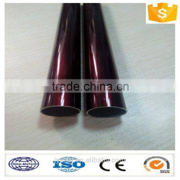 wine red anodized aluminum tube profile