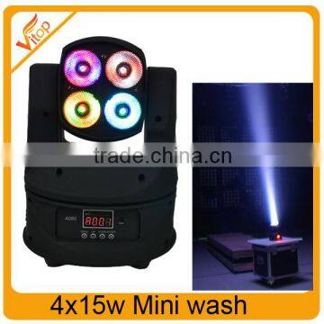 Best selling led mini moving heads 4x12watt lighting wash/ 2x2 matrix moving light