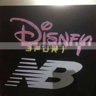 Wholesale Korea Best Quality Htv Glitter Film Heat Transfer Glitter Color Vinyl Rolls for T-shirt Custom photo-5