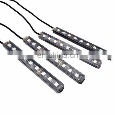 RGB LED Car Light Strip, LED Atmosphere Lamps, 12V Remote Control Car Interior Light photo-5