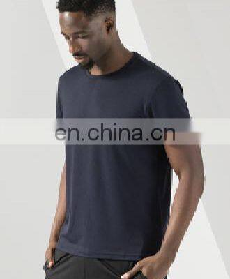 Quick Dry Round Neck Sports Gym Shirt Short Sleeve Solid Color Casual Men's T-Shirt Running Training Wear Clothing photo-4