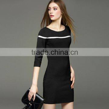 new half sleeves knit dress design for fashion lady and girls