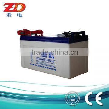 maintenance free deep cycle VRLA gel storage battery