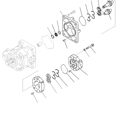 WX Factory direct sales Price favorable gear Pump Ass'y705-56-34710Hydraulic Gear Pump for KomatsuWA500-6