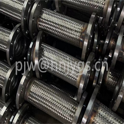 Metal braided flexible hose high pressure with flanges